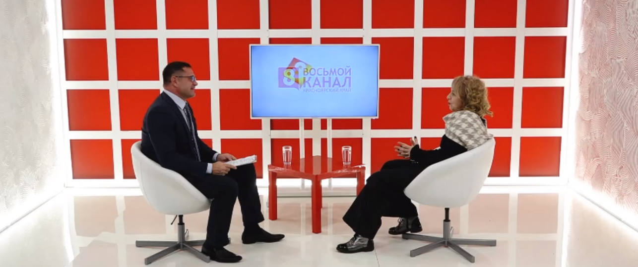 Интервью на 8 канале. Валерий Власов, Элина Астраханцева